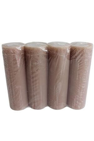 Barna gyertyák RUSTIC 4db 20cm