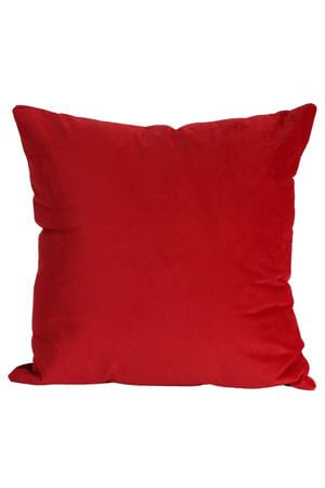 Červený zamatový vankúš 40cm