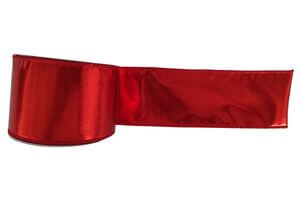 Červená lesklá stuha 6cm x 10m