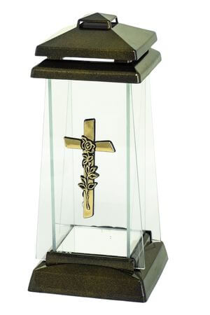 Zlatý kahanec na hrob Kríž 27cm