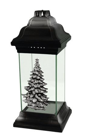 Ezüst karácsonyi kegyeleti mécses 31cm