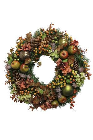 Karácsonyi kopogtató ajtódísz Natur 50cm