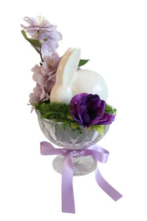 Jarná dekorácia so zajačikom 25cm