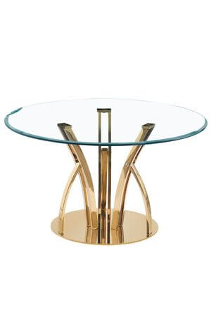 Zlatý konferenčný stôl CHIC 90cm