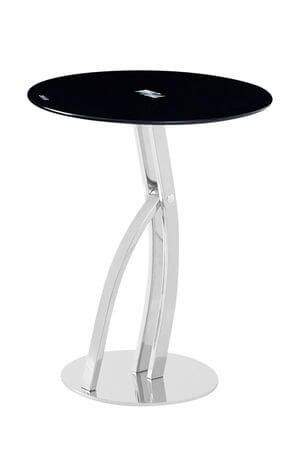 Čierno strieborný príručný stolík CHIC 45cm