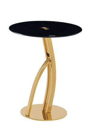 Čierno zlatý príručný stolík CHIC 45cm