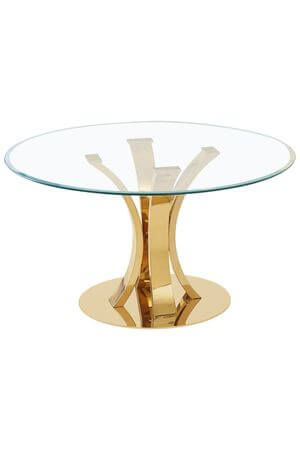 Zlatý konferenčný stôl PARIS 90cm