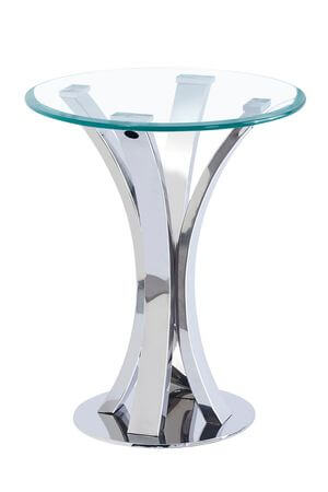 Strieborný príručný stolík PARIS 45cm