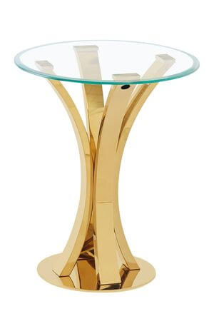 Zlatý príručný stolík PARIS 45cm