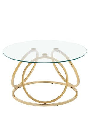 Zlatý konferenčný stôl MARSEILLE 80cm