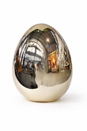 Zlaté porcelánové vejce 16cm