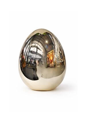 Zlaté porcelánové vejce 10cm