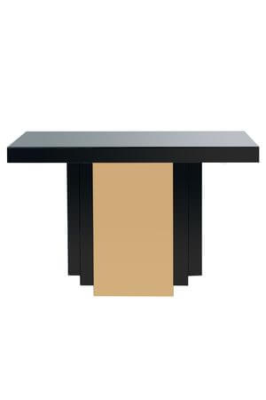 Fekete tükör konzolasztal 120cm