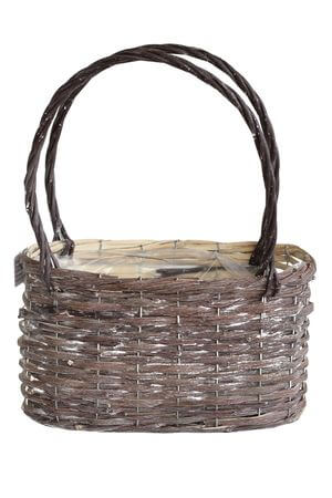 Rattan kosár fülekkel 30cm