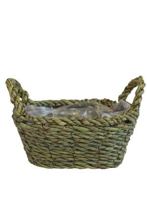 Természetes kosár fülekkel 23cm