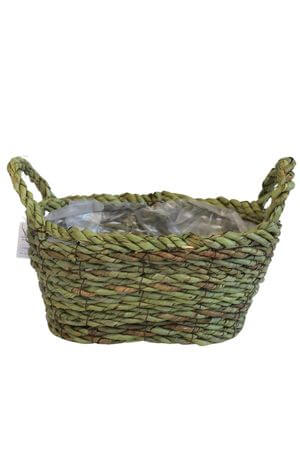 Természetes kosár fülekkel 27cm