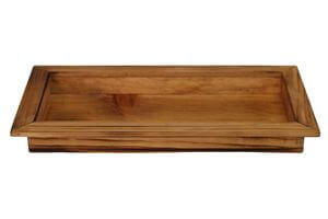 Hnedá drevená tácka 44cm