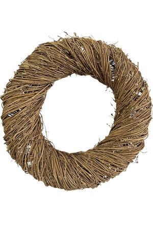 Hnedý ratanový veniec 50cm