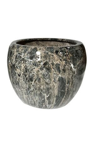 Szürke-barna kerámia virágcserép 30cm