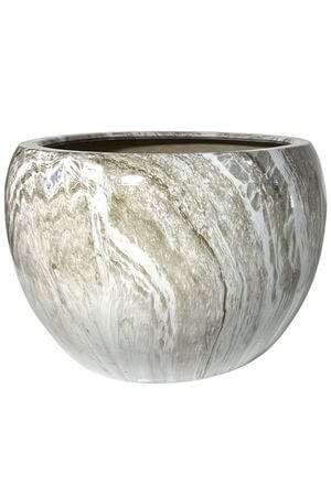 Szürke-fehér kerámia virágcserép 33cm