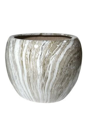 Szürke-fehér kerámia virágcserép 30cm