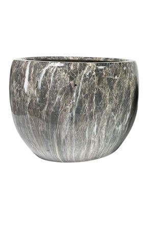 Szürke-barna kerámia virágcserép 29cm