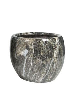 Szürke-barna kerámia virágcserép 19cm