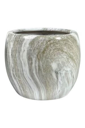 Szürke-fehér kerámia virágcserép 29cm