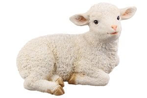 Biela veľkonočná ovečka 16cm