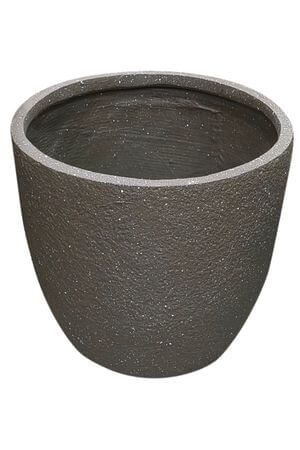 Hnedý kvetináč v kameninovom dizajne 32cm