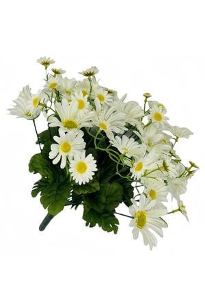 Krémové umelé margarétky 40cm