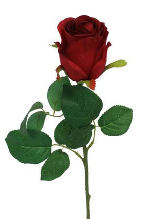 Červená umelá ruža 50cm