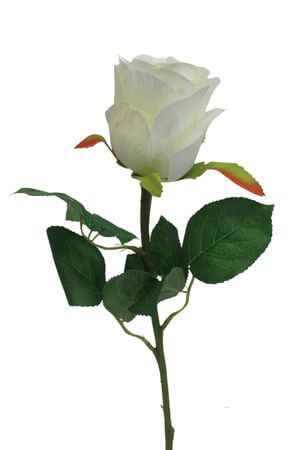 Biela umelá ruža 50cm