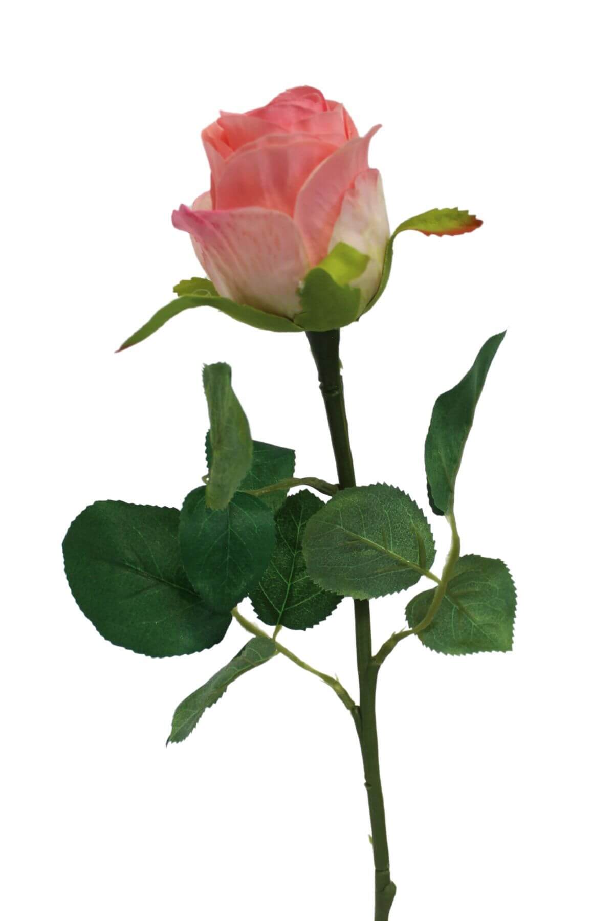 Ružová umelá ruža 50cm