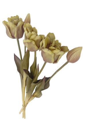 Umelá kytica tulipánov ROCOCO 47cm