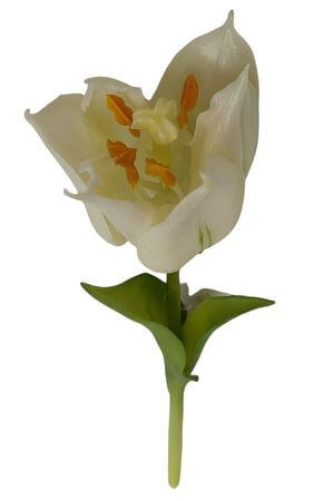 Biely umelý tulipán 24cm