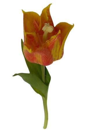 Oranžový umelý tulipán 24cm