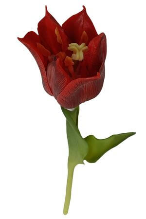 Červený umelý tulipán 24cm