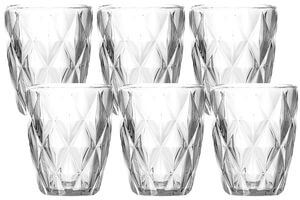 Číre sklenené poháre 6ks 270ml