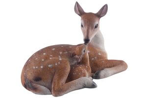 Hnedá dekoračná srnka 17cm