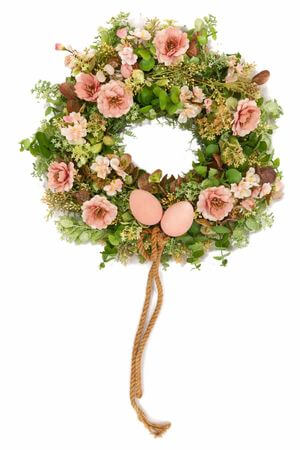 Veľkonočný veniec na dvere s vajíčkami 40cm