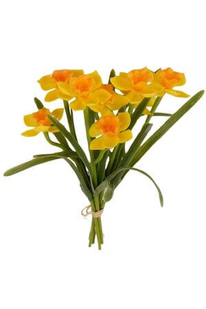 Žltá kytica narcisov 30cm