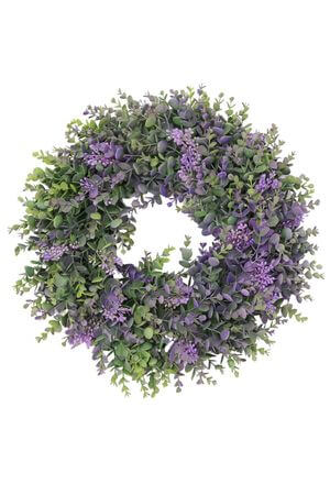 Fialovo zelený veniec 45cm