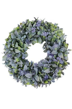 Fialovo zelený veniec 40cm