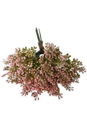 Zväzok ružových kvietkov 35cm