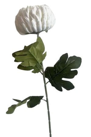 Biela umelá chryzantéma 74cm