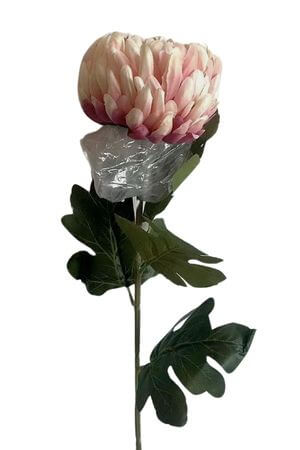 Krémovofialová umelá chryzantéma 74cm