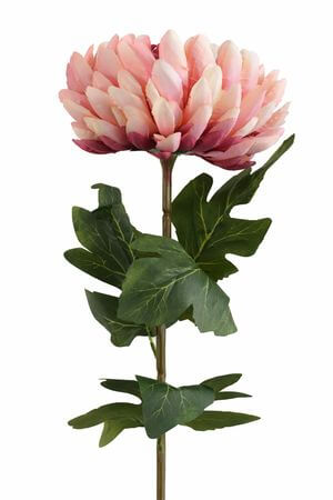 Krémovofialová umelá chryzantéma 74cm