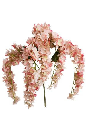 Ružová umelá hortenzia 83cm