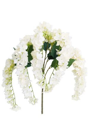 Biela umelá hortenzia 83cm